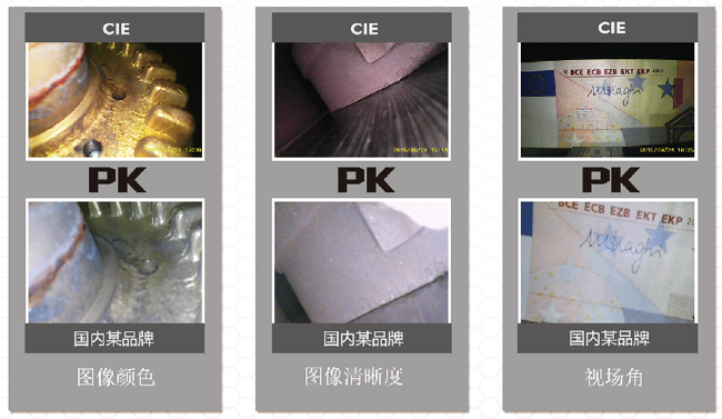 30萬像素的CMOS圖像傳感器讓CIE汽車內(nèi)窺鏡的圖像顯示效果清晰、畫質(zhì)感更好。